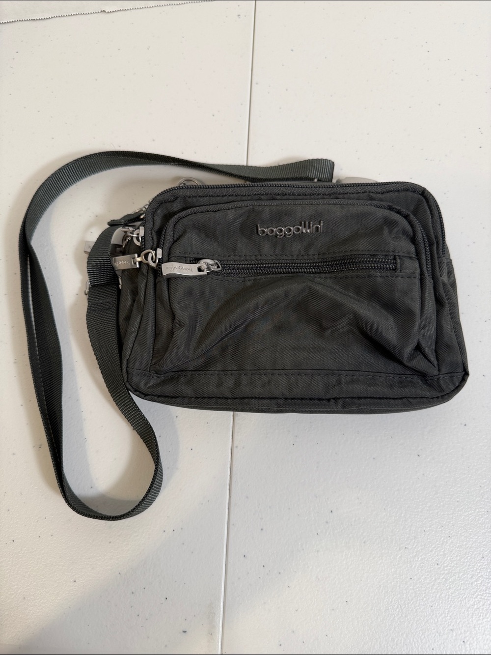 Baggallini Triple Zip Crossbody Bag